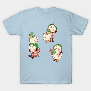 my sarah and duck assorted pack #1 / cute children's cartoon T-Shirt